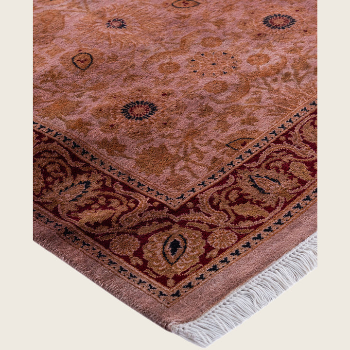 Pink Traditional Samsara Wool Runner - 2'7" x 18'3"