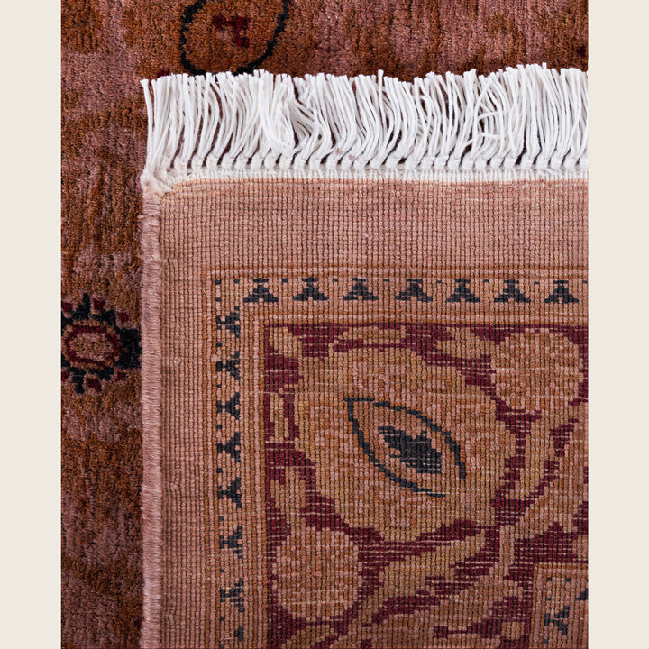 Pink Traditional Samsara Wool Runner - 2'7" x 18'3"