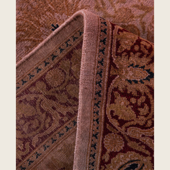 Pink Traditional Samsara Wool Runner - 2'7" x 18'3"