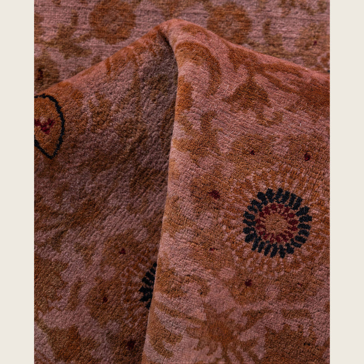 Pink Traditional Samsara Wool Runner - 2'7" x 18'3"