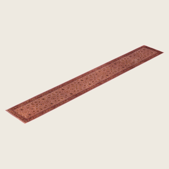 Pink Traditional Samsara Wool Runner - 2'7" x 18'3"