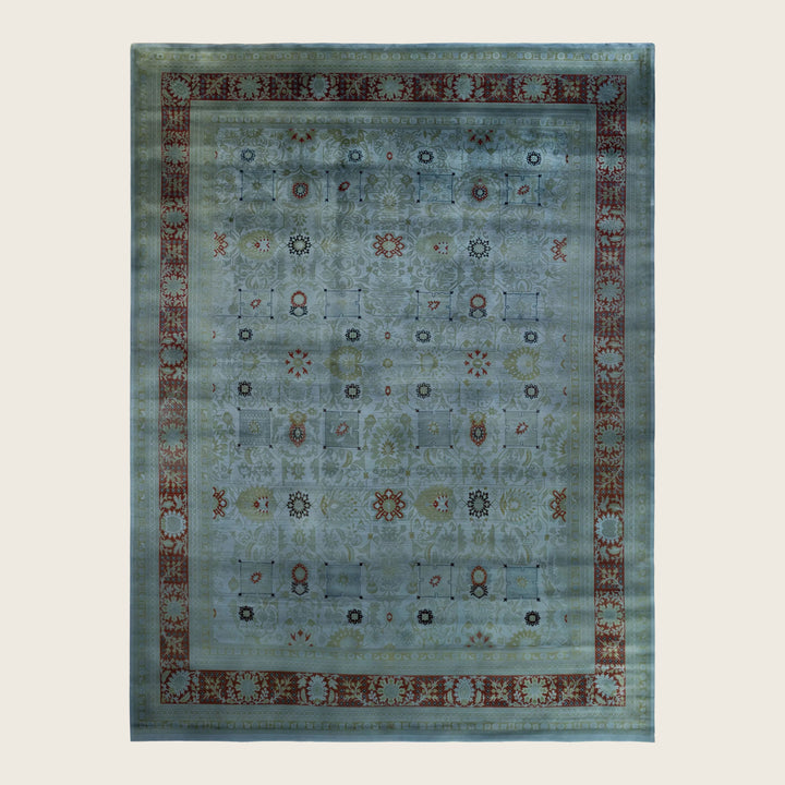 Grey Traditional Samsara Wool Rug - 10'3" x 13'6"