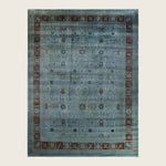 Grey Traditional Samsara Wool Rug - 10'3" x 13'6"