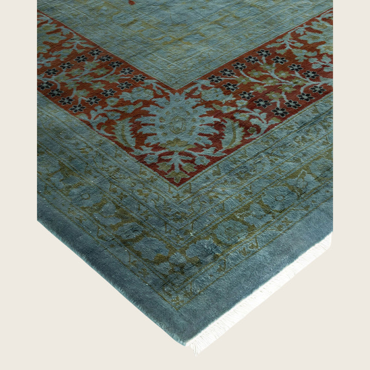 Grey Traditional Samsara Wool Rug - 10'3" x 13'6"