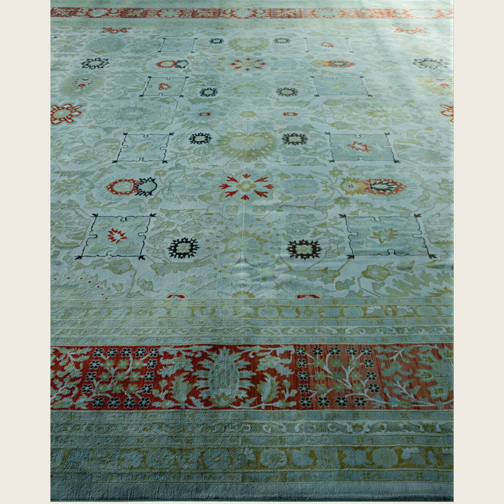Grey Traditional Samsara Wool Rug - 10'3" x 13'6"