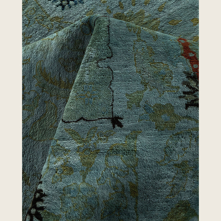 Grey Traditional Samsara Wool Rug - 10'3" x 13'6"
