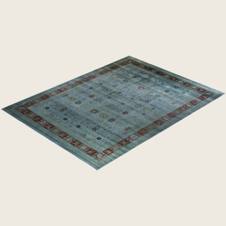 Grey Traditional Samsara Wool Rug - 10'3" x 13'6"