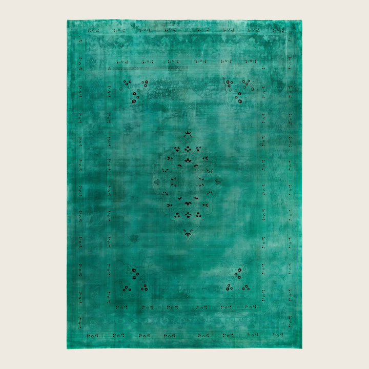 Blue Traditional Samsara Wool Rug - 10'5" x 14'8"