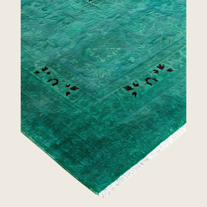 Blue Traditional Samsara Wool Rug - 10'5" x 14'8"