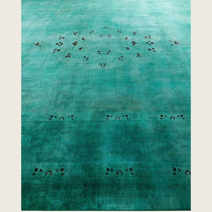 Blue Traditional Samsara Wool Rug - 10'5" x 14'8"