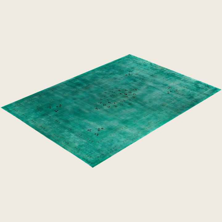 Blue Traditional Samsara Wool Rug - 10'5" x 14'8"
