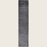Grey Traditional Samsara Wool Runner - 2'6" x 11'10"