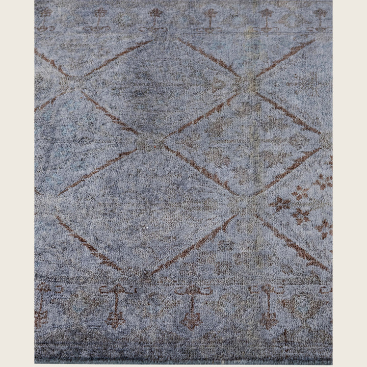 Grey Traditional Samsara Wool Runner - 2'6" x 11'10"