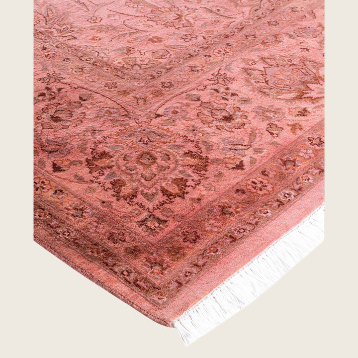 Pink Traditional Samsara Wool Rug - 8'2" x 10'4"