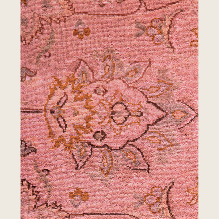 Pink Traditional Samsara Wool Rug - 8'2" x 10'4"