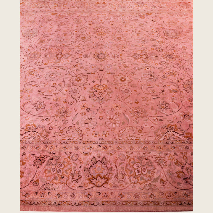 Pink Traditional Samsara Wool Rug - 8'2" x 10'4"