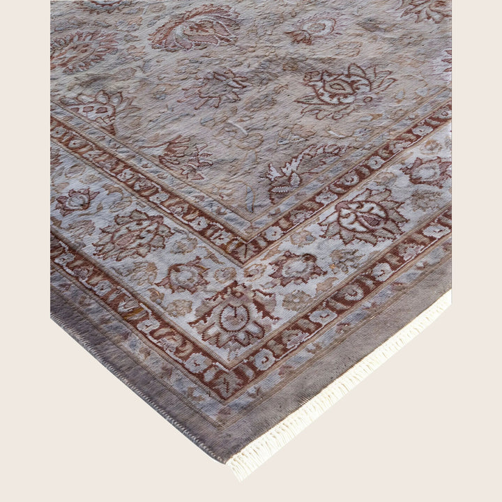 Grey Traditional Samsara Wool Rug - 4'7" x 6'6"