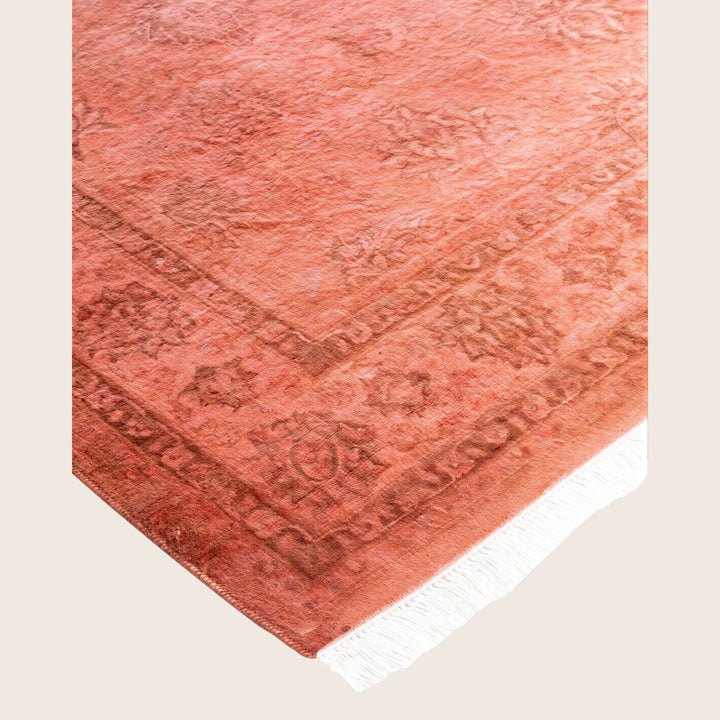 Pink Traditional Samsara Wool Rug - 4'7" x 6'9"