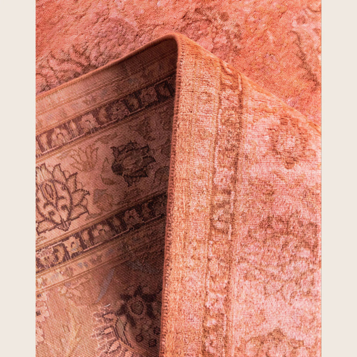 Pink Traditional Samsara Wool Rug - 4'7" x 6'9"