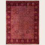 Pink Traditional Samsara Wool Rug - 8'1" x 10'5"