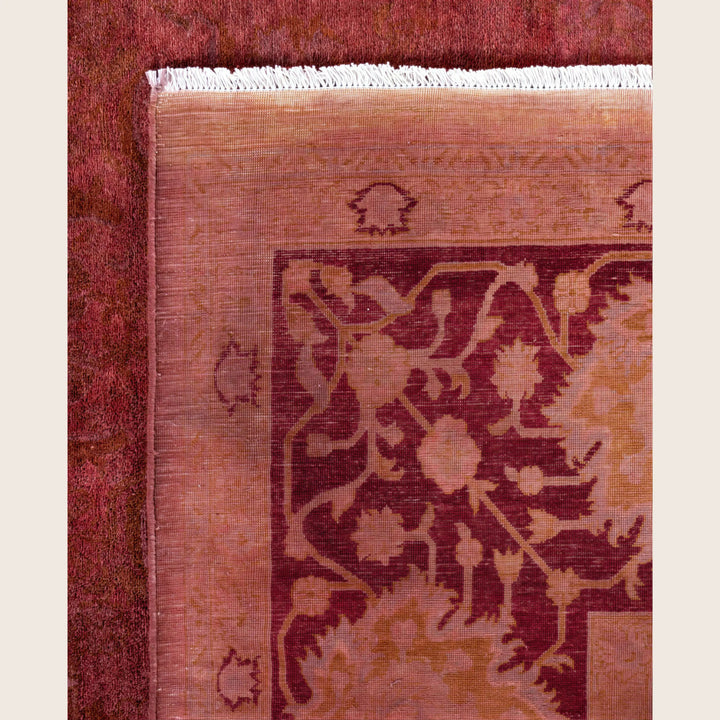 Pink Traditional Samsara Wool Rug - 8'1" x 10'5"