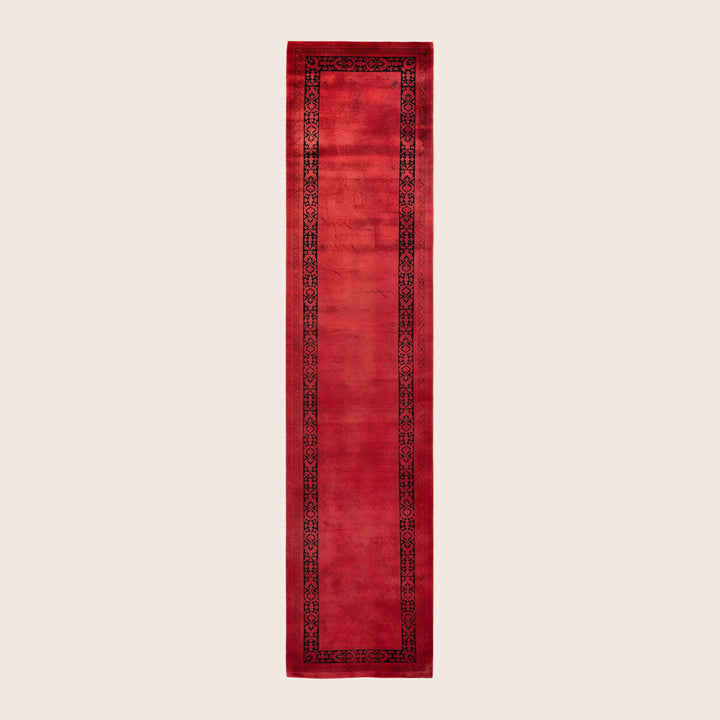Red Traditional Samsara Wool Runner - 2'8" x 12'3"