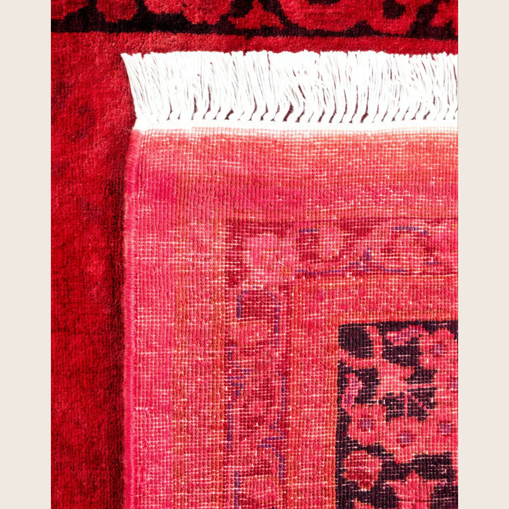 Red Traditional Samsara Wool Runner - 2'8" x 12'3"