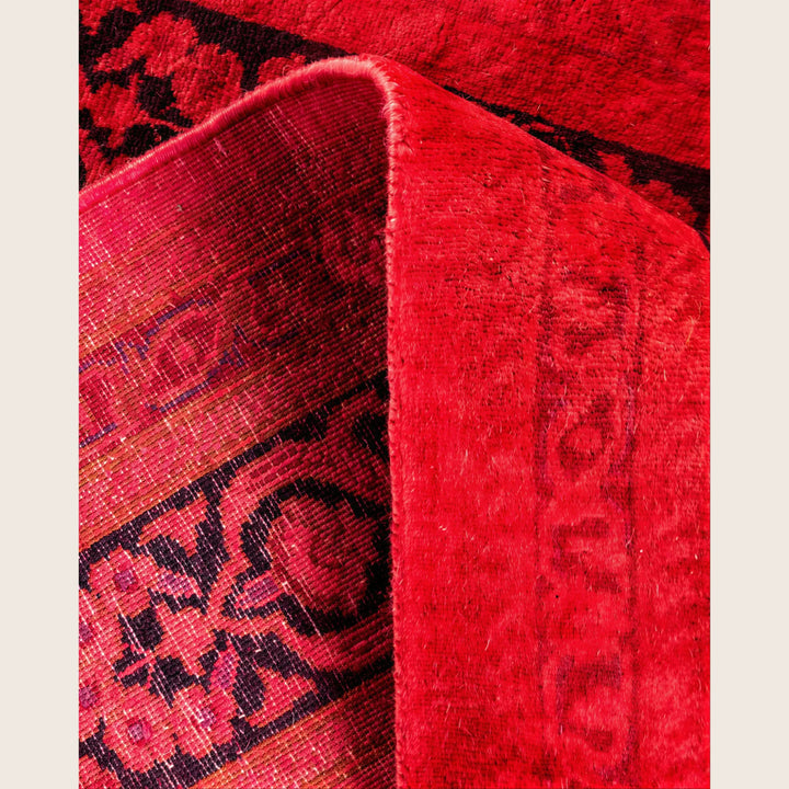 Red Traditional Samsara Wool Runner - 2'8" x 12'3"