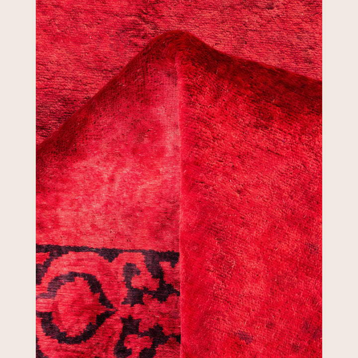 Red Traditional Samsara Wool Runner - 2'8" x 12'3"