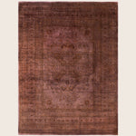 Brown Traditional Samsara Wool Rug - 9'1" x 12'