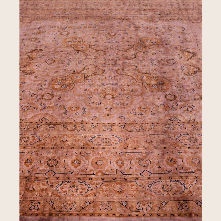 Brown Traditional Samsara Wool Rug - 9'1" x 12'