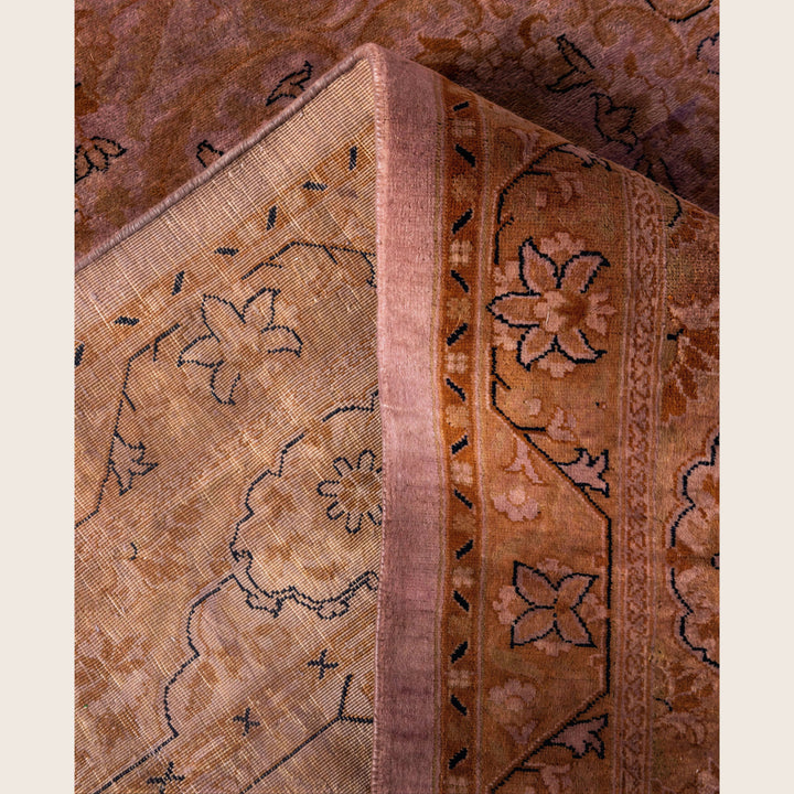 Brown Traditional Samsara Wool Rug - 9'1" x 12'