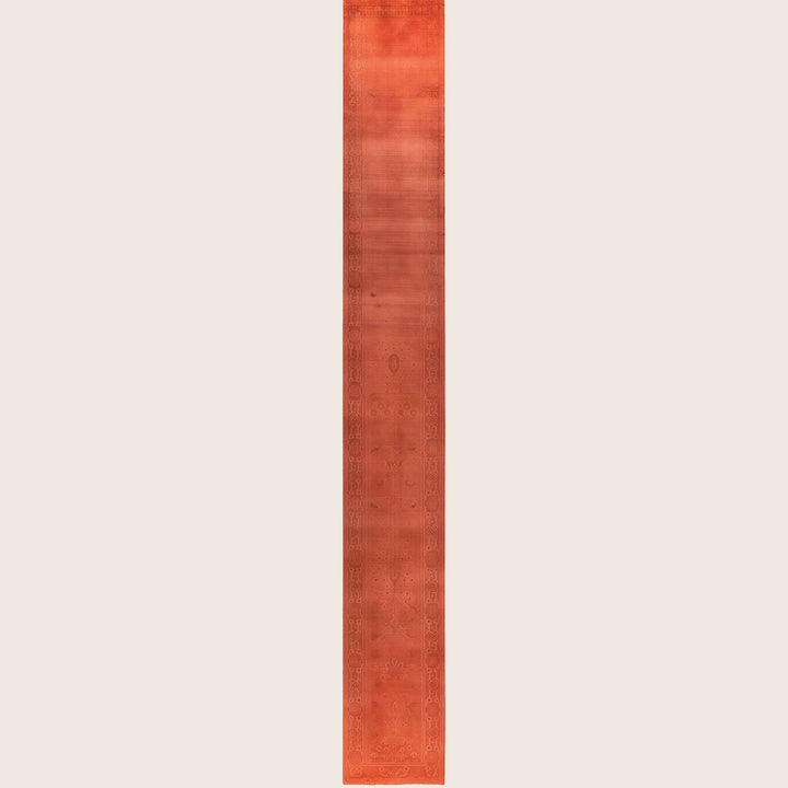 Pink Traditional Samsara Wool Runner - 2'7" x 20'10"