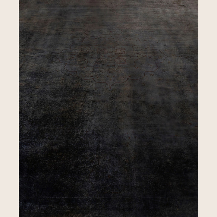 Black Traditional Samsara Wool Rug - 9'3" x 12'2"