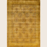 Gold Traditional Samsara Wool Rug - 6'3" x 9'