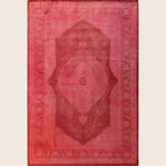 Pink Traditional Samsara Wool Rug - 6'3" x 9'3"