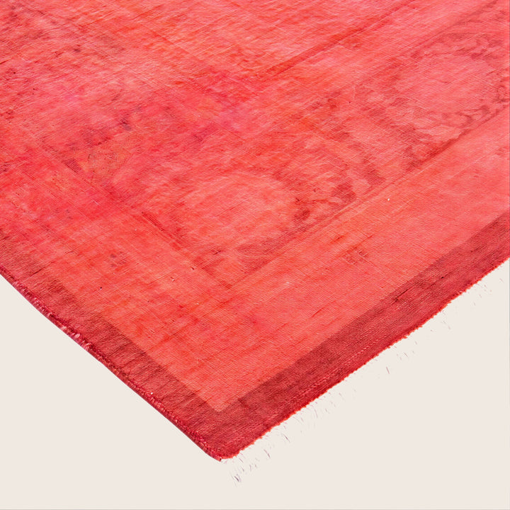 Pink Traditional Samsara Wool Rug - 6'3" x 9'3"