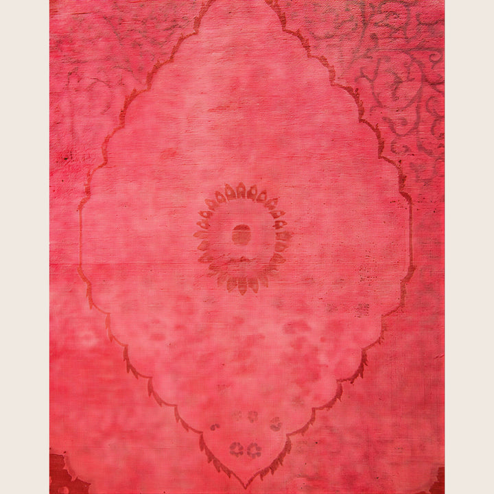 Pink Traditional Samsara Wool Rug - 6'3" x 9'3"