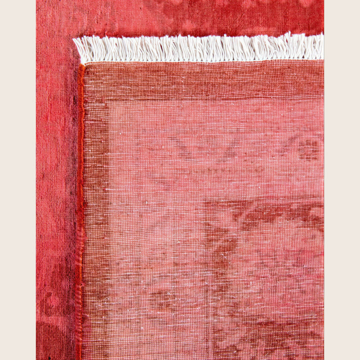 Pink Traditional Samsara Wool Rug - 6'3" x 9'3"