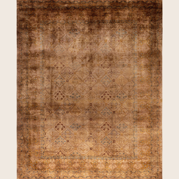 Gold Traditional Samsara Wool Rug - 8'3" x 10'2"
