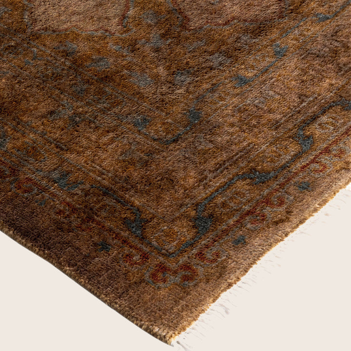 Gold Traditional Samsara Wool Rug - 8'3" x 10'2"