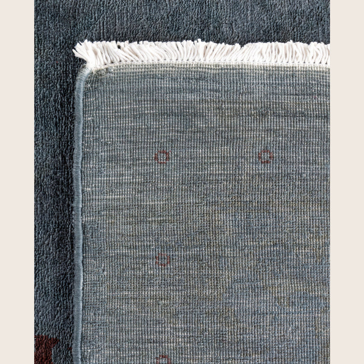 Grey Traditional Samsara Wool Rug - 8' x 10'1"