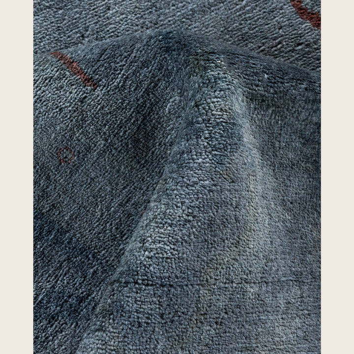 Grey Traditional Samsara Wool Rug - 8' x 10'1"