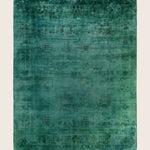Green Traditional Samsara Wool Rug - 8'1" x 9'10"