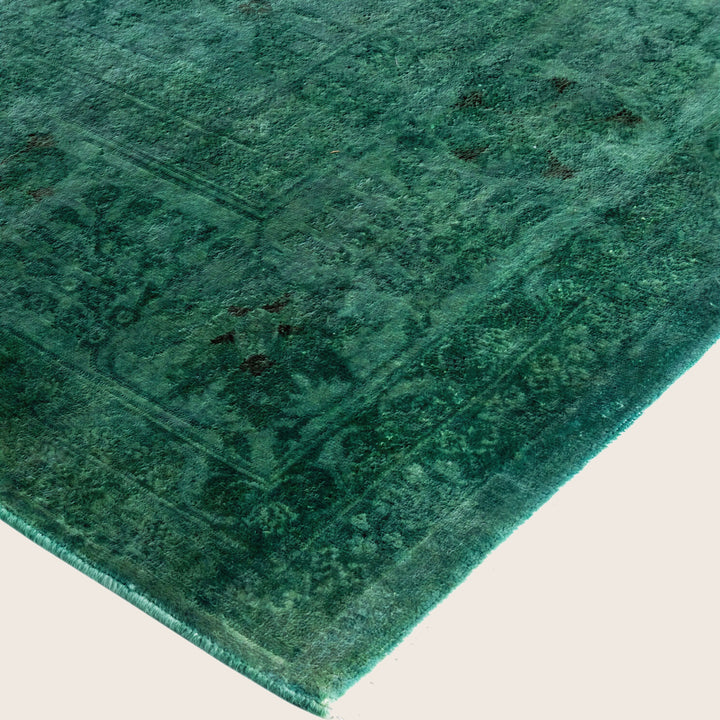 Green Traditional Samsara Wool Rug - 8'1" x 9'10"