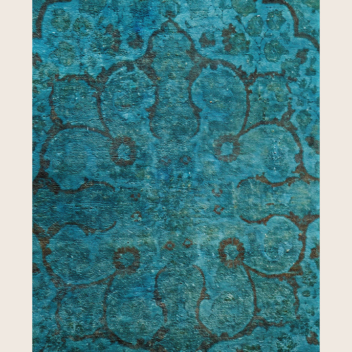 Blue Traditional Samsara Wool Rug - 4'2" x 6'1"