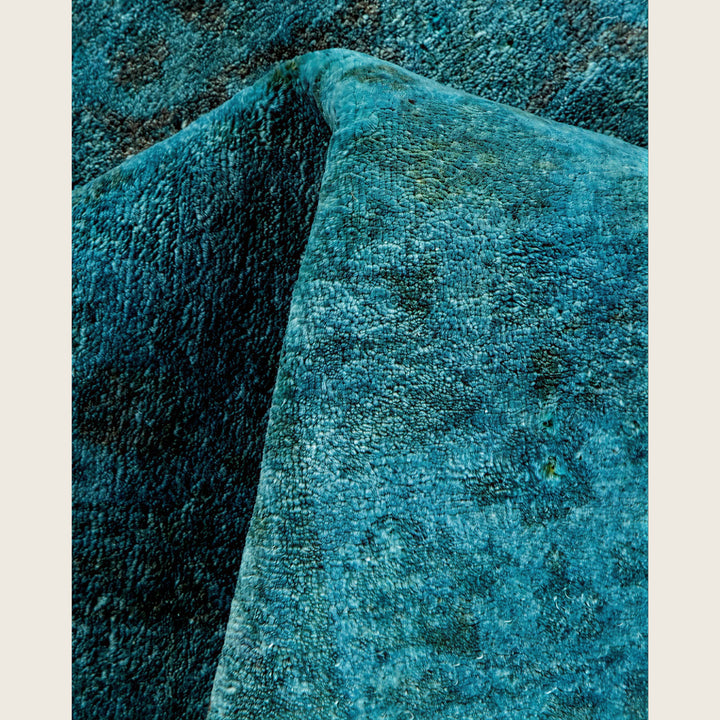 Blue Traditional Samsara Wool Rug - 4'2" x 6'1"