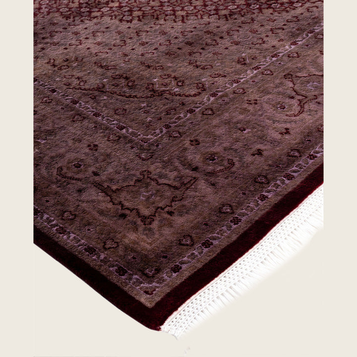 Grey Traditional Samsara Wool Rug - 6'2" x 9'2"