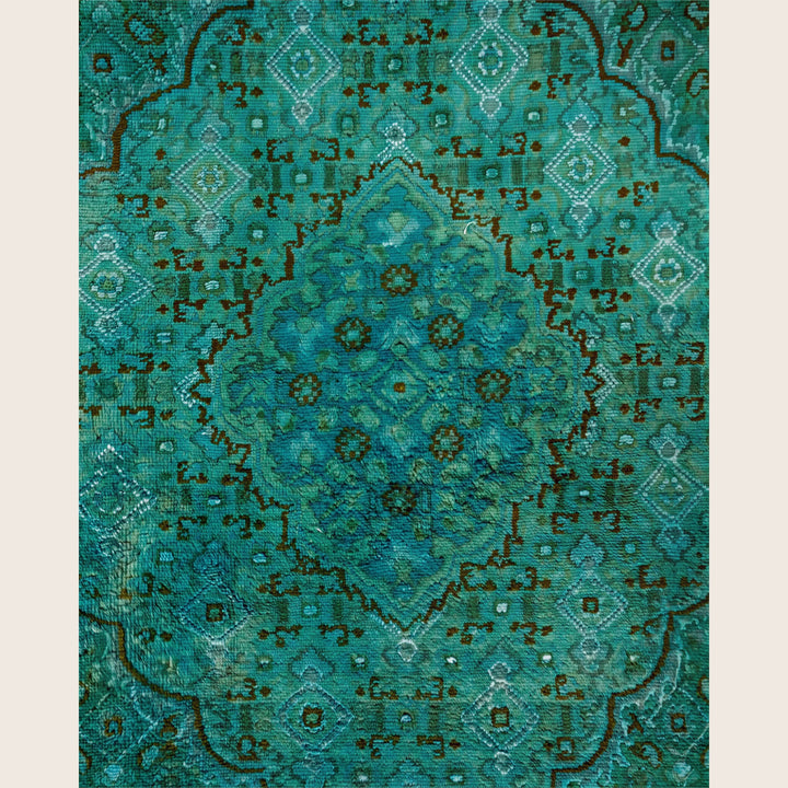 Green Traditional Samsara Wool Rug - 9' x 12'2"