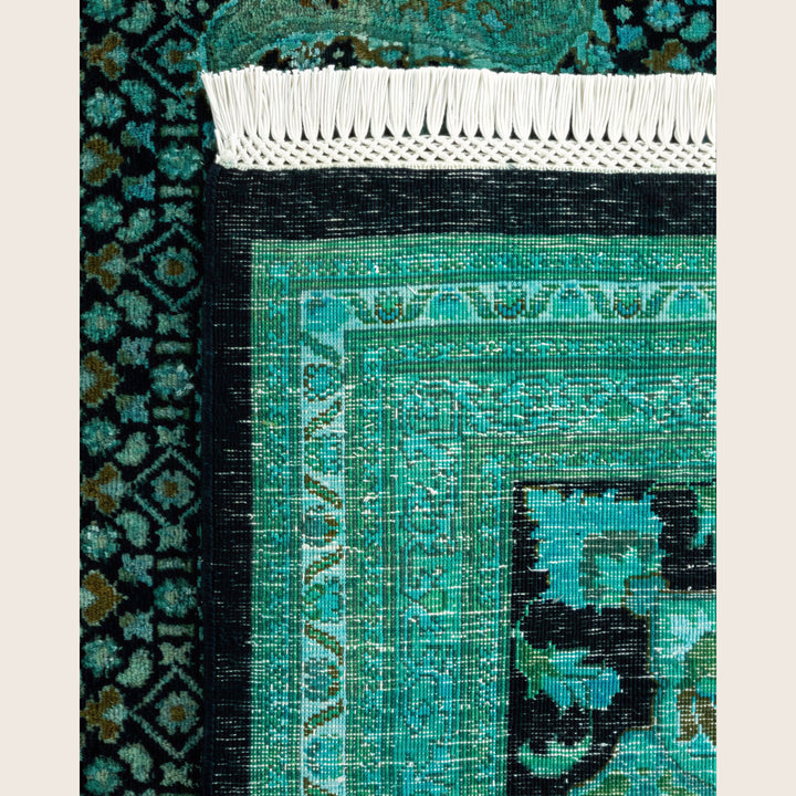 Green Traditional Samsara Wool Rug - 9' x 12'2"